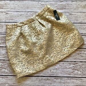 Worthington gold jacquard skirt
